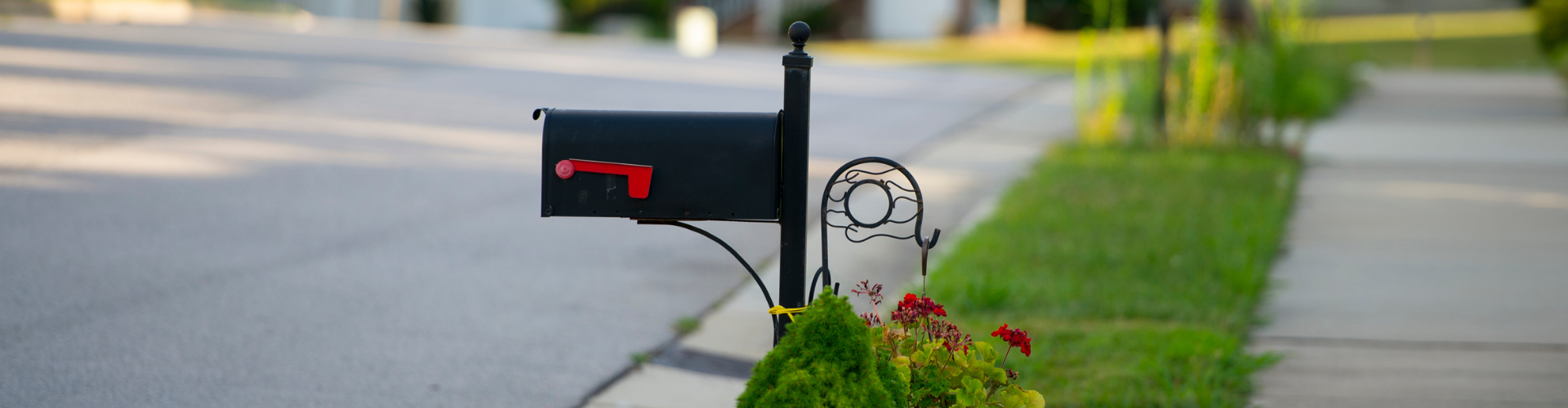 A black and red sign.