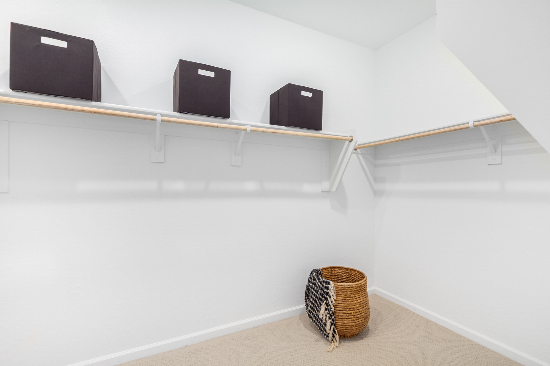 Save space with a walk-in closet