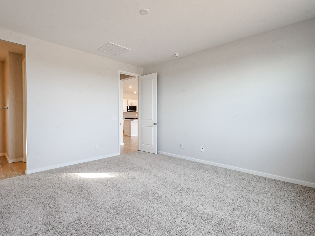 A room with white walls.