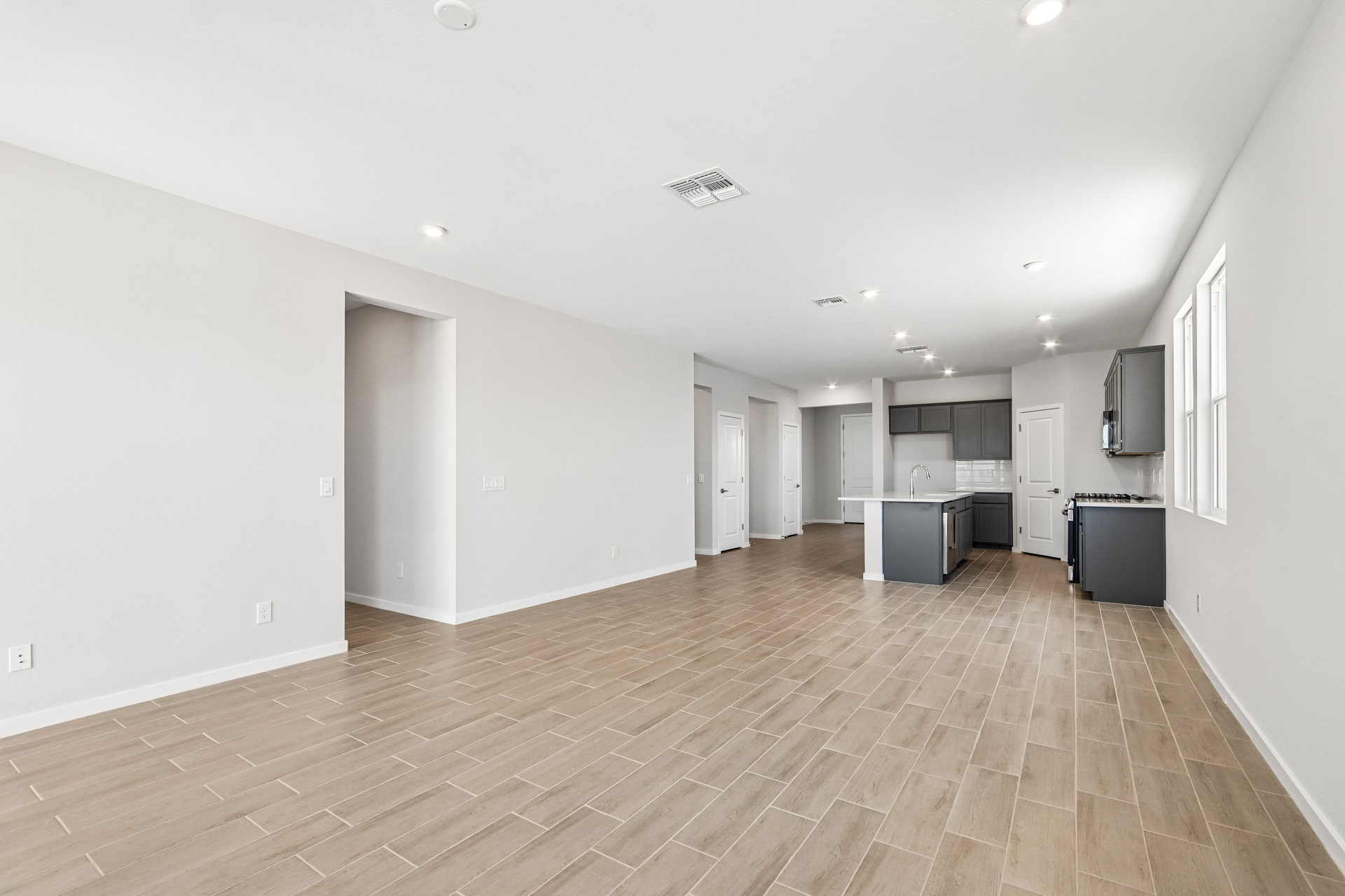A large empty room.