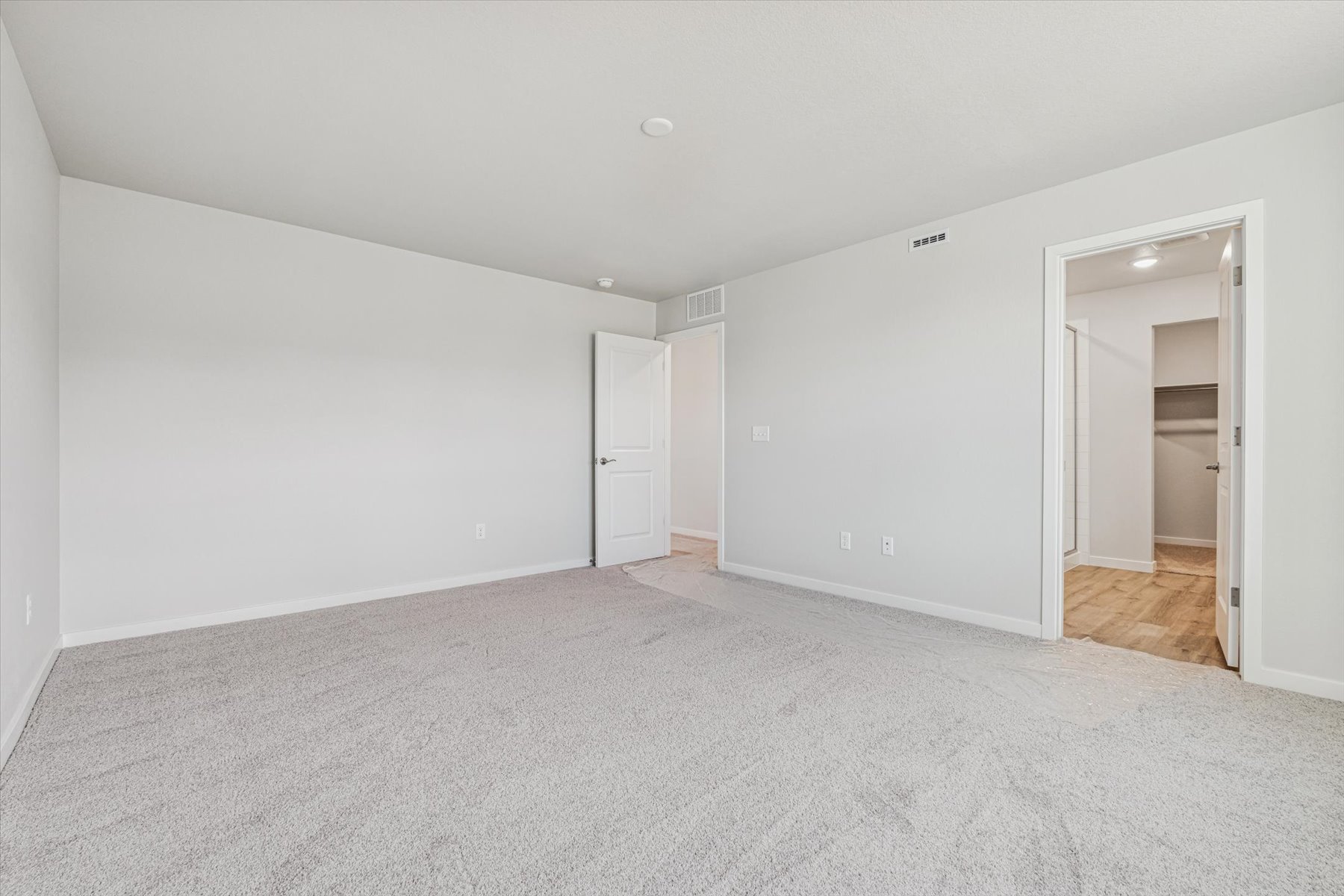 A room with white walls.