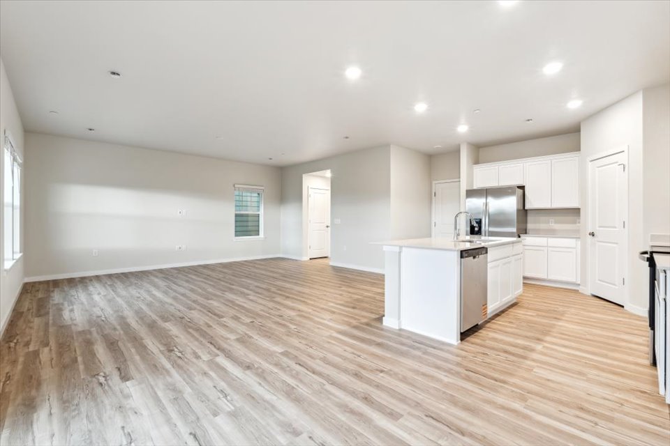 A large empty kitchen.