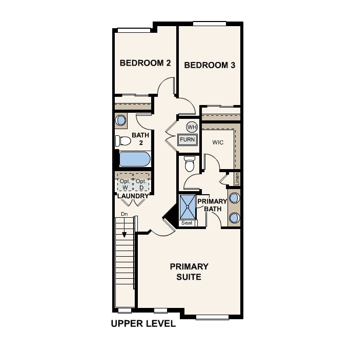 Diagram, engineering drawing. 202 Floorplan, Upper Level