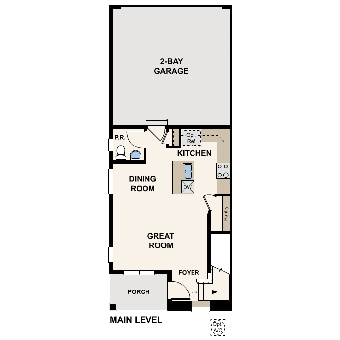 Diagram. 205 Floorplan, Main Level