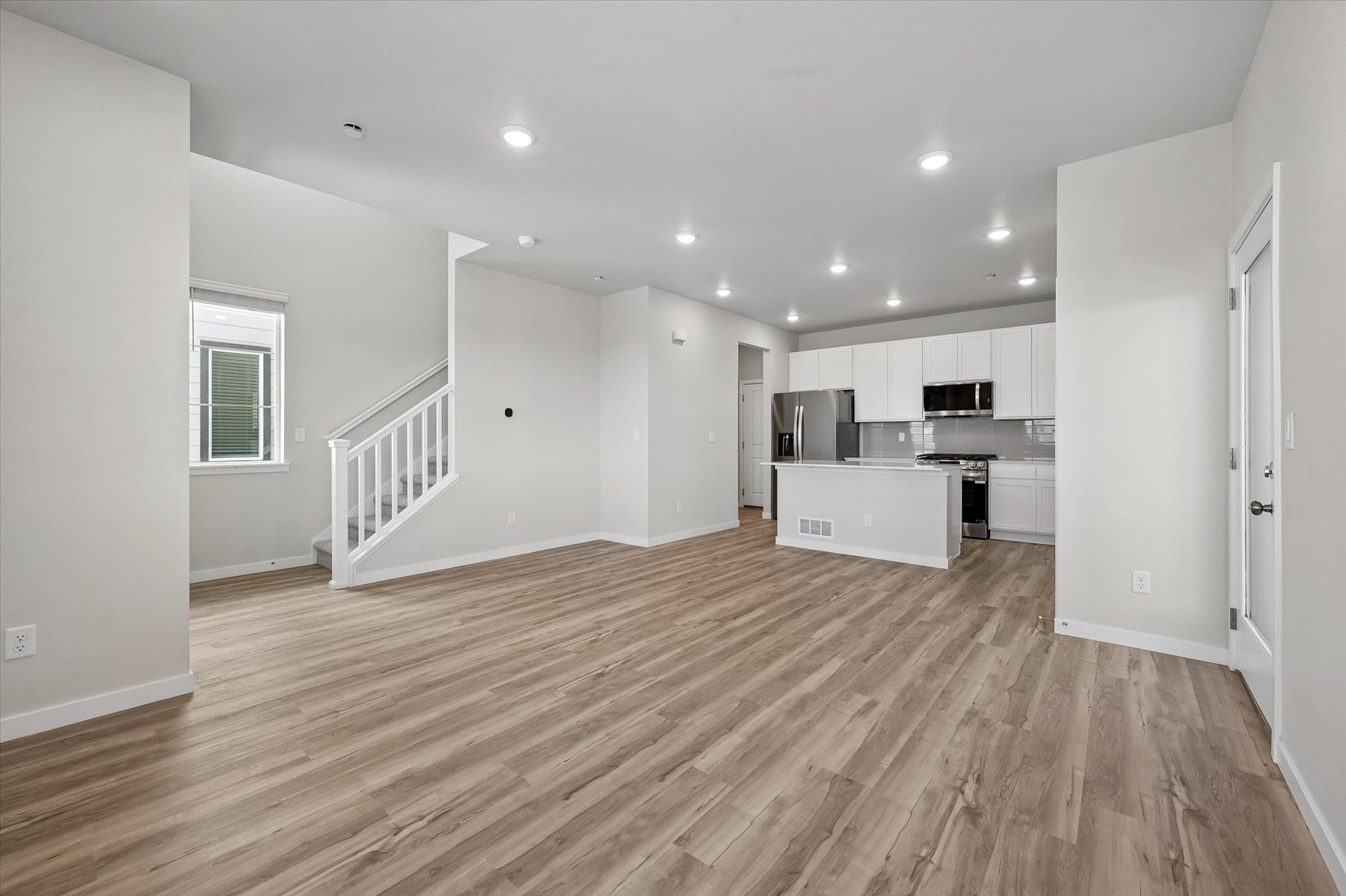 A large empty kitchen.