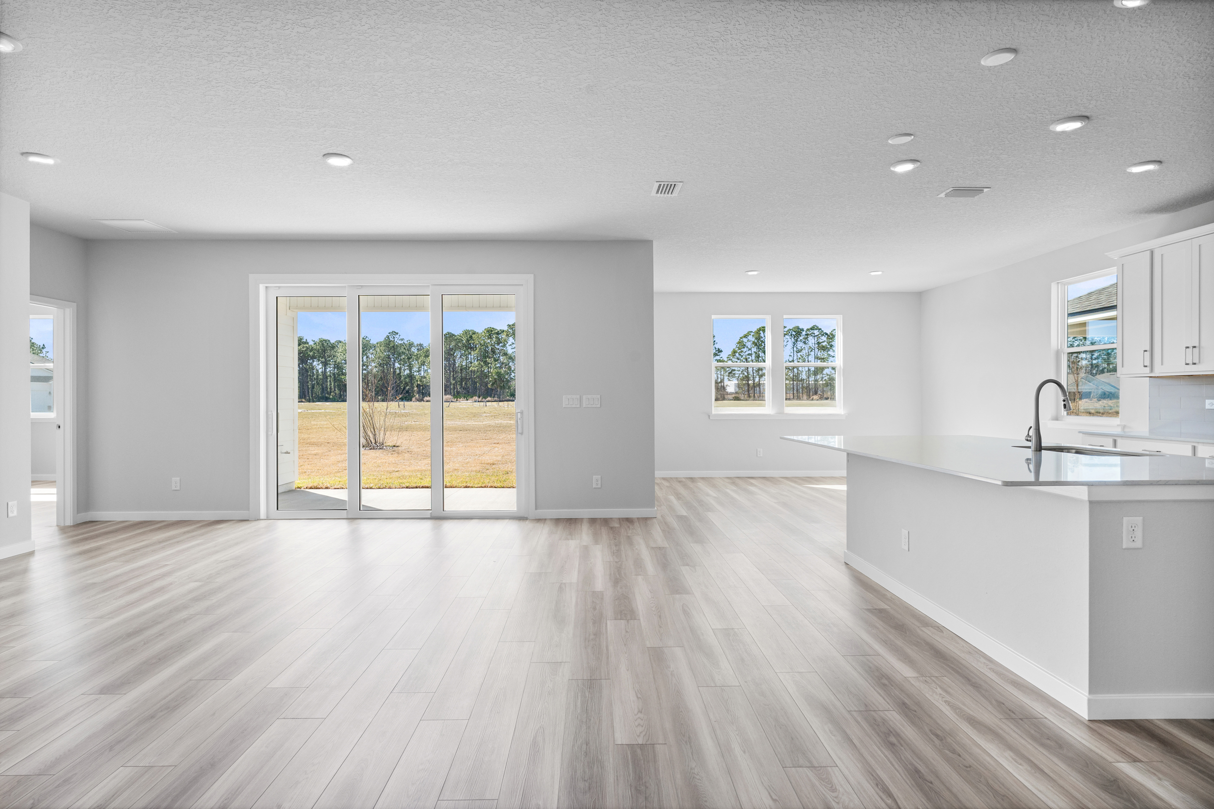 Lot 199 Great Room with Kitchen, Dining Nook, and Living Area at Reserve East