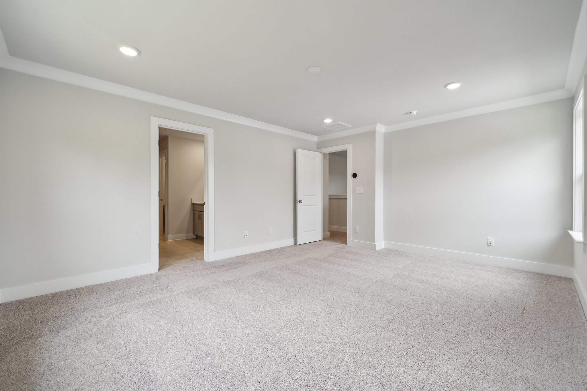 A room with white walls.