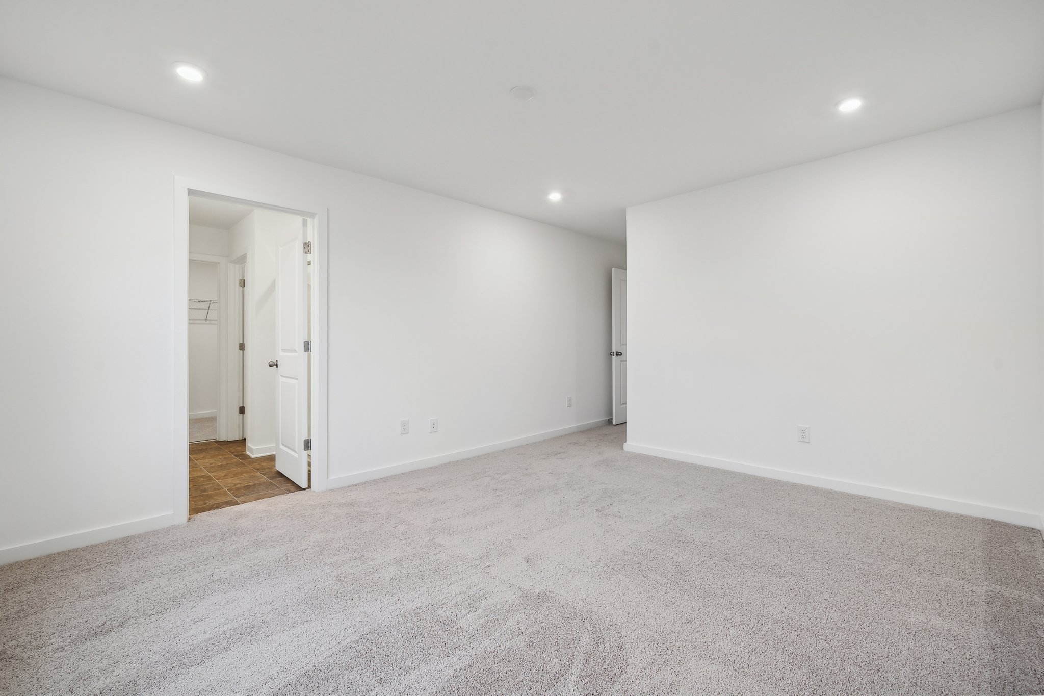 A room with white walls.