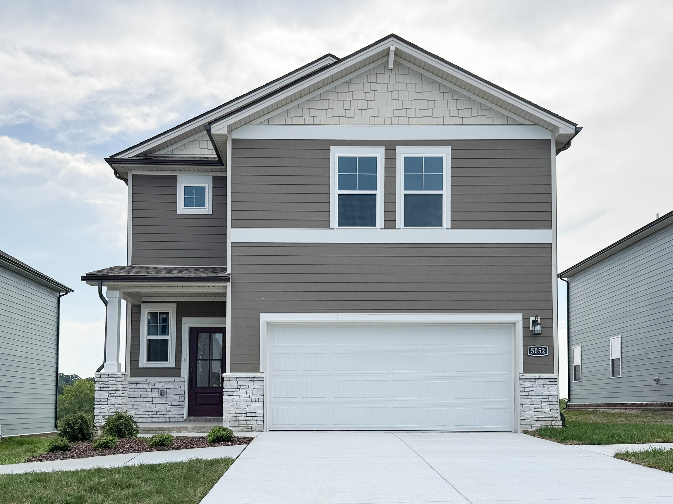 A house with garages.