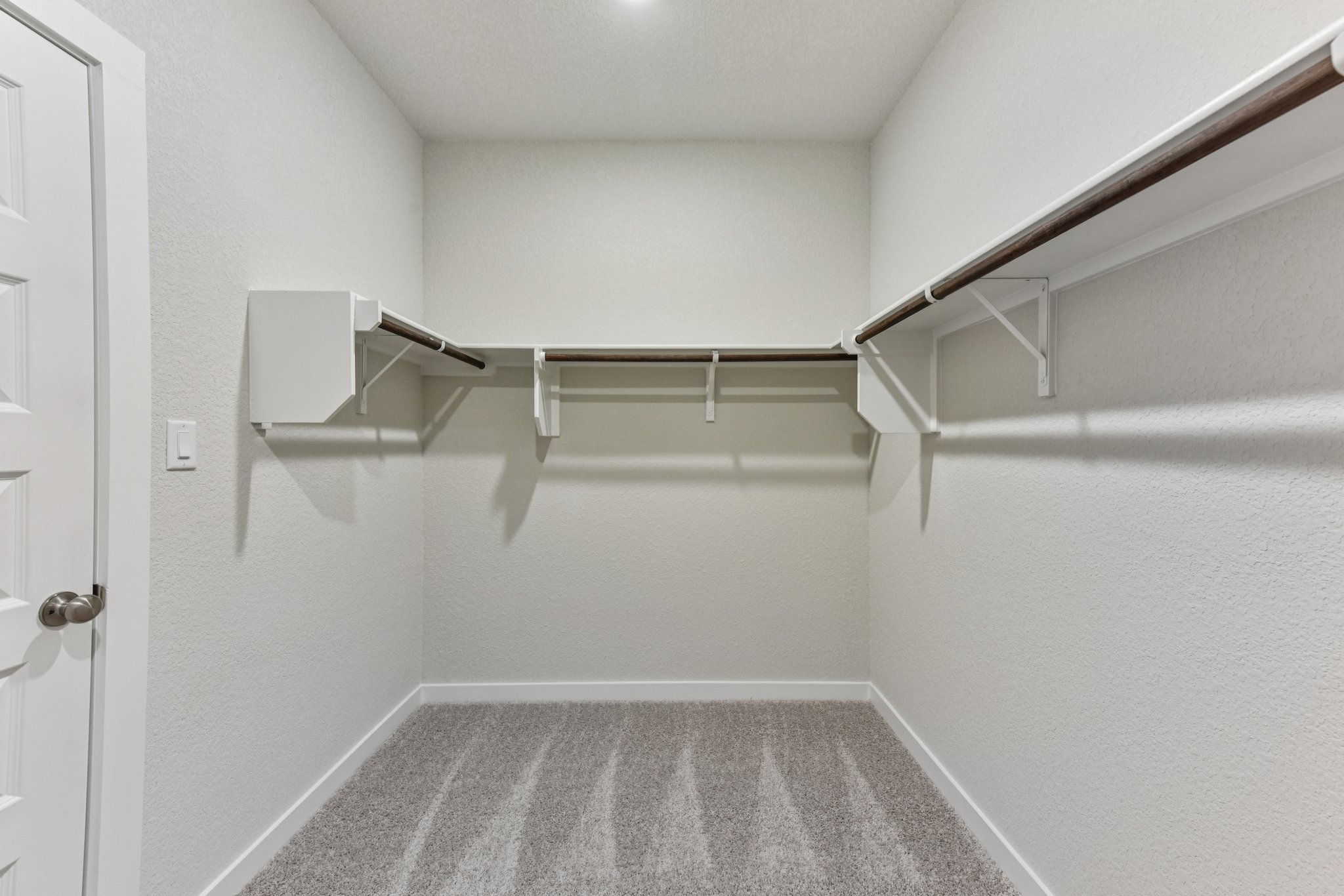 A staircase in a room.