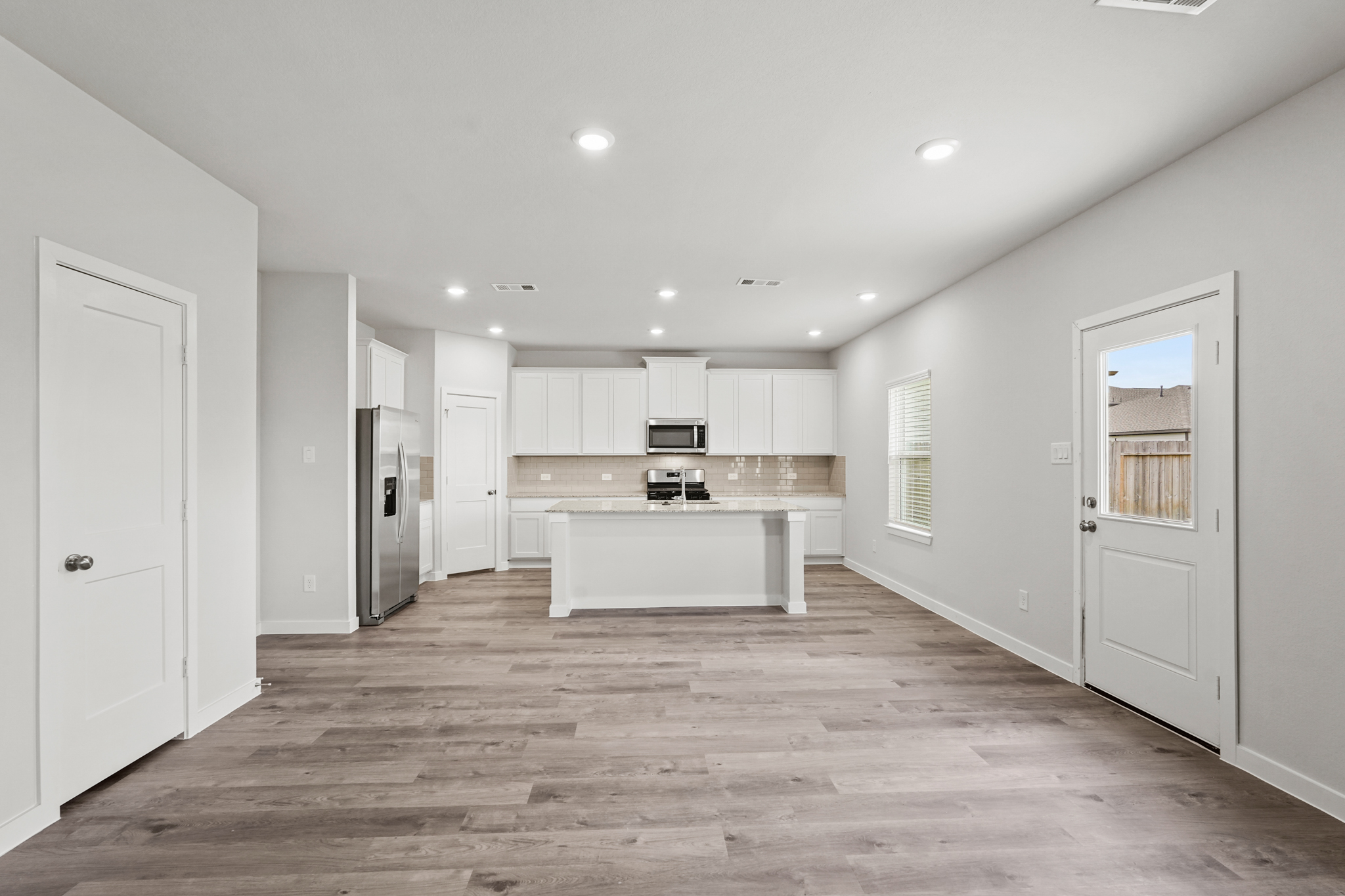 A large empty kitchen.